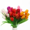 Dekorative Blumenkränze, Simulation Tulpe, Wandbehang, Hochzeitsdekoration, 31 cm, Kranz, Heimdekoration, ein Blumenstrauß mit sechs Blütenköpfen