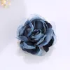 Silk Yarn Fabric Flower Brooch Shirt Lapel Pin Brooches Elegant Women Coat Sweater Badge Jewelry Suit Coat Corsage Brooch Gifts