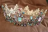 Другие модные аксессуары Kmvexo Baroque Royal Queen Crown Crown Crownful Jelly Crystal Othestone Камень свадьба тиара для женщин костюм для свадебных волос J230525