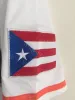 Maglia da baseball Maimi Bad Bunny bianca con maglia cucita a bandiera portoricana taglia S-3XL Alta qualità