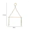 Storage Bags Paper Roll Holder Towel For Home Camping Macrame Smooth Stick Multipurpose Outdoor Hanging