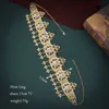 Outros acessórios de moda Acessórios para cabelos de noiva argelina Metal Tassel Chail Chain Wedding Etiópia Tiara Ladies Crown Party Gifts J230525