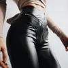 Calça feminina Gótica PU PU Colo