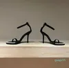 Verão Sexy Lady Mulheres sandálias pretas de couro genuíno pérolas de torno