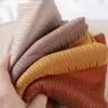 Bufandas de gasa de verano arrugadas para mujeres musulmanas Hijabs chal largo hermosa gasa Chic Headwrap suave liso Islam pañuelo para la cabeza