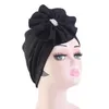 Nouvelle fleur femmes à volants musulman Turban perles perles islamique intérieur Hijab casquettes chimio perte de cheveux casquette écharpe arabe Wrap Bonnet Cancer chapeau