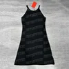 レディーススリングドレス中空文字ニットスカートパーティーナイトクラブデザインノースリーブベストドレス女性のための