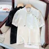Женские блузки винтажная китайская пряжка в стиле Cheongsam Шифоновая рубашка Женская летняя одежда Жаккард с короткими рукавами пузырька