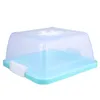 Geschenkomschakeling Doos Carrier Boxen Containerhouder Portable Clear Storage Transparante verpakking Cupcake Muffin Bakery Pie Packing Keeper