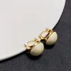 C-Shaped Earrings Stud Female Niche Design Celinity High-Quality Texture Needle Retro Temperament Jewelry Gift AC2e