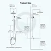 Bathroom Shower Sets 20cm Antique Shower Faucet Set with Cross Handle Hand-Held G230525