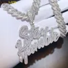 Collane con ciondolo Arrivato Bling Iced Out Stay Humble Letters Pendenti con pavé 5A Cubic Zirconia Collane per uomo Hip Hop Rapper CZ Jewelry 230525