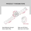 Smart Straps Wristband Bracelet Armor Fiber Grain AP Cases Cover Band Strap Silicone Bands Watchband for Apple Watch Series 3 4 5 6 7 8 SE iWatch 42/44/45mm