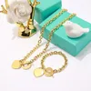 Long for Women Trendy Letter Necklaces Clover Jewelry Choker Necklace Stainless Steel Designer Jewellery Party Wedding Gift Dhgate
