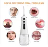 Andra orala hygien 5 -lägen Oral Irrigator USB -uppladdningsbar vattenfloss bärbar tandvattensflosserstråle 300 ml Irrigator Dental Teeth Cleaner6 Jet 230524