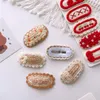 5pc Criação de crochê fofo Cabelo bebê Clipes de lã malha grampo pinos de gancho de cabelo algodão bb barrette meninas acessórios para cabelos crianças crianças