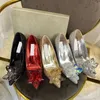 Met doos London Luxe dames Dress Shoes Alia Allure Crystal Covered Pointy Toe Pumps 5/7/9 cm zwart rood rose goud Hakken Designer Party dames Trouwschoen EUR 35-40