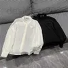 Women's Blouses Shirts Designer Nieuwe comfortabele een enkele borst met een enkele borsten Polo kraag klein vers temperament woon -werkverkeer vaste kleur driehoekspatroon zijde voering 5dm0