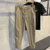 Herrenhose Herbst Straight Bein Männer lose lässige, feste Farbe Schlanker fit koreanische Modekleidung Y2K Streetwear Cargo Man