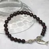 Strand Unique Design High Quality Natural Garnet Armband For Women Mother Gift 6mm Round Beads Smycken Making 7.5Im B2098