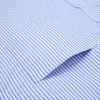 Herrklänningskjortor Herrens klassiska franska manschettrandiga skjorta bröstficka Standard-passning Långärmlig formell bröllop smokare