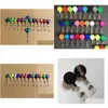 Other Festive Party Supplies 50Pcs Badge Reel Retractable Ski Pass Id Card Holder Key Chain Reels Antilost Clip Office School Drop Dhqgn
