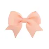 Hair Accessories Solid Grosgrain Ribbon Bows With Clips Girl Boutique Handmade Bowknot Baby Kids Drop Delivery Maternity Dhkpg