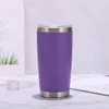 Vaso de 20oz para beber, botella de agua, vaso de viaje para coche, taza de café de doble pared, frascos de vacío, termo aislado de acero inoxidable