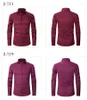 Koszulki męskie Biznes Smart Shirt Men Men Spring Fashion Slim Single Bered Casual