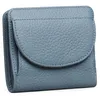 5332 Button Bag кожаная черная роскошь 2022 кошелек цветочные кошельки держатели модных карт дизайнерские карманные короткие сумки женские сумки с коробкой 66