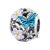 Fashion 20Pcs Ladybugs Dolphin Deer Head Camel Butterfly Daisy Flower Charm Sterling Silver European Charms Bead Fit Pandora Bracelets DIY Jewelry