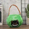 Present Wrap Halloween Candy Bag Dekorativ pumpa Kindergarten Scenarrangemang Bolsa Festa Luxo