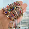 Strang Miyuki Rocailles dünnes Armband für Frauen böhmischer Naturstein geflochtenes Seil Charms handgefertigter Schmuck verstellbar