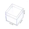 Opakowanie prezentów 12PCS Clear Acryl Square Cube Cube Box Treat Pudełka pojemnik na wesele
