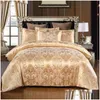 Постилочные наборы Дизайнерские утешители кровати роскошные 3pcs Home Set Jacquard Devet Beds Sheet Sleas