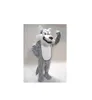 Halloween Fursuit Wolf mascote de fantasia luxuoso husky casky animal party party vestido de fantasia roupa adultos publicidade de Natal