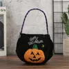 Present Wrap Halloween Candy Bag Dekorativ pumpa Kindergarten Scenarrangemang Bolsa Festa Luxo