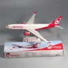 Модель самолета 1 200 A330200 Berlin Airlines 1 250 A350 Lufthansa Skyup S7 Virgin Airlines, игрушечная модель самолета с задницей из смолы