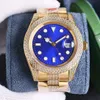 Relógio de diamante Homem de movimento mecânico automático de 41mm Sapphire Women Womistwatch Wristwatch Montre de Luxe luminoso