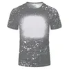 Chemises de sublimation de fête Coton Feel Thermal Transfert Blank Bleach Shirt Bleached Polyester T-shirts L01 0430