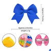 Hair Accessories Solid Grosgrain Ribbon Bows With Clips Girl Boutique Handmade Bowknot Baby Kids Drop Delivery Maternity Dhkpg