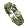 Classique Guerrier Casque Bouclier Charme Bracelet À La Main Paracord Bracelets Bijoux pour Hommes Cadeau