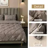 S European Bedding grote Europese stijl in dekbedovertrek met kussensloopclip geplooide luxe geen lakens groot beddengoed 230524