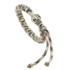Persoonlijkheid Vintage Men Style Brass Skull Braw Bracelet Handgemaakte paracord armbanden sieraden voor cadeau
