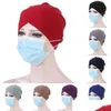 Beanie/Skull Caps Women Muslim Hijab Scarf Cross Knot Islamic pannband Elastic Turban Hat Hairband Femme Headwrap Drop Delivery Fash DHFS1