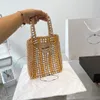 Luxury designer Women Quality manual embroidery Bags quality Large capacity large casual shopping bags Woven bags fashion shoulder bags Coconut fiber Tote bags