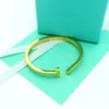 Designer de bracelet de luxe pour les femmes Love Bangles Silver Rose Gold Jewelry Bangle Never Fade Not Allergic Wedding Gifts
