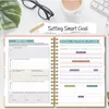 Notepads Undated Daily Fitness Planner Setting Weekly Monthly Goals Habits Schedule Notebook 230525