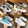 Classic Canvas Shoes Vintage Print Check Sneaker Grid Cotton Trainers Print Low-top Men Women lovers Stripes Sneakers With box 35-45