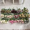 7 fourchettes thé rose fleurs artificielles maison décorations de fête de mariage simulation thé roses fausse fleur bricolage décor à la maison